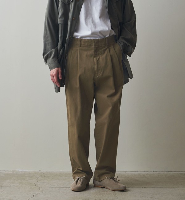 Steven Alan＞ STRC DRILL 2PLEATED PANTS-BOLD/パンツ|BEAUTY&YOUTH