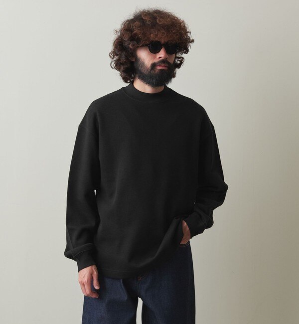 Steven Alan＞ W/F MOCK NECK LONG SLEEVE TEE -BOX/カットソー