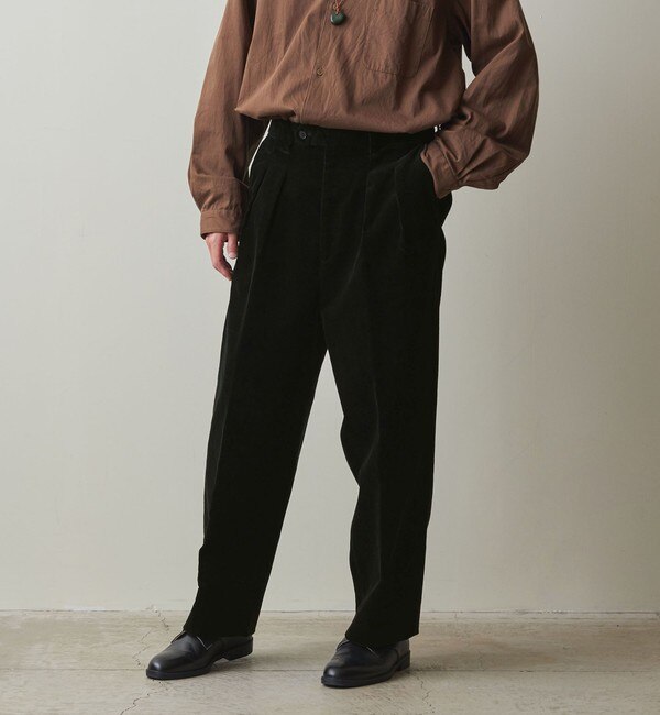 Steven Alan＞ BIO CORDUROY IN2PLEATED DRESS TROUSERS/パンツ