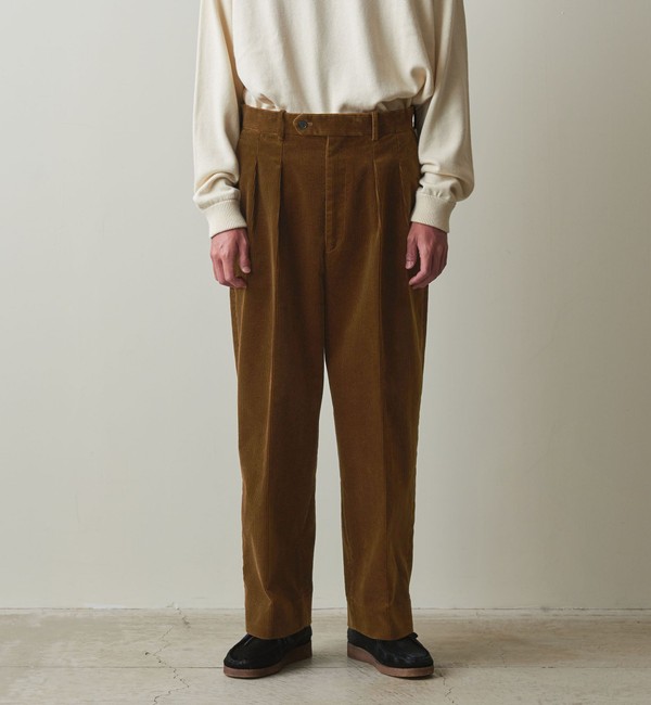 Steven Alan＞ BIO CORDUROY IN2PLEATED DRESS TROUSERS/パンツ