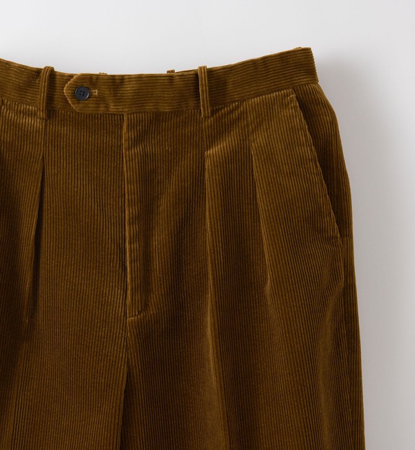 Steven Alan＞ BIO CORDUROY IN2PLEATED DRESS TROUSERS/パンツ