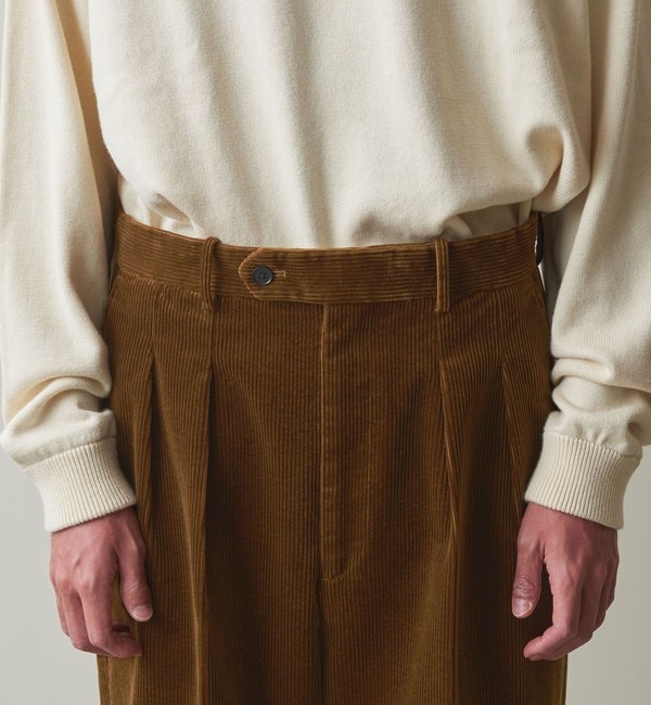 Steven Alan＞ BIO CORDUROY IN2PLEATED DRESS TROUSERS/パンツ