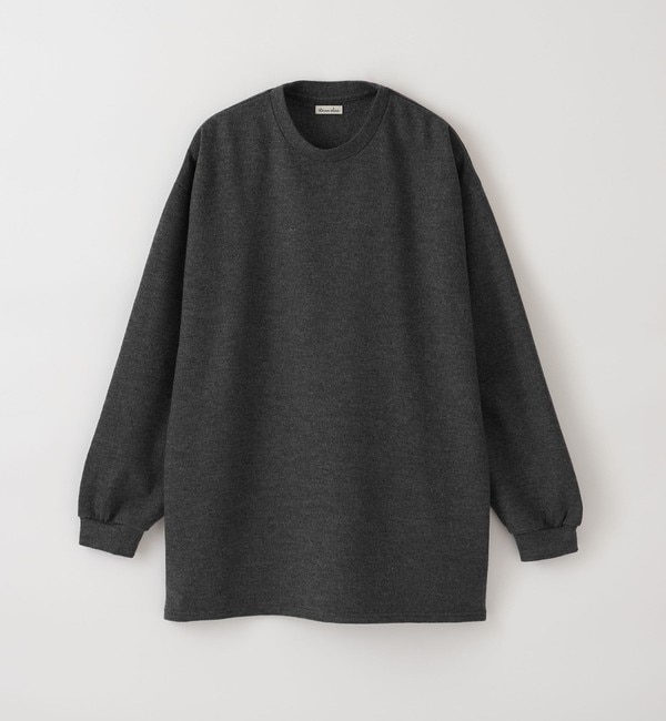 Steven Alan＞ MILLED MERINO WOOL LONG SLEEVE CUT SEW/カットソー