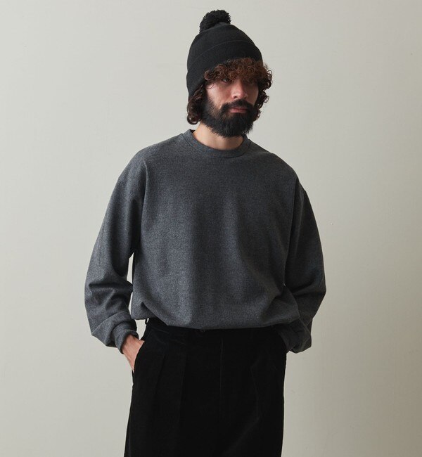 ＜Steven Alan＞ MILLED MERINO WOOL LONG SLEEVE CUT SEW/カットソー