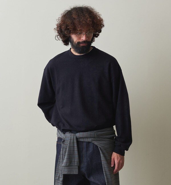 Steven Alan＞ MILLED MERINO WOOL LONG SLEEVE CUT SEW/カットソー-