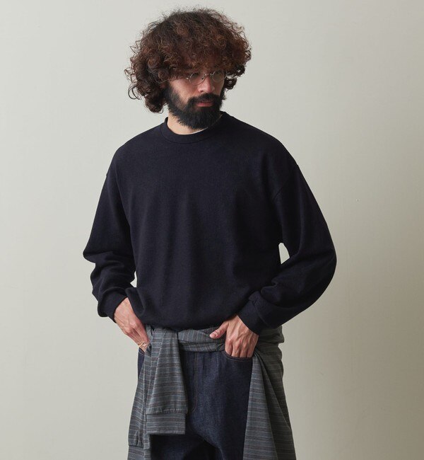 Steven Alan＞ MILLED MERINO WOOL LONG SLEEVE CUT SEW/カットソー