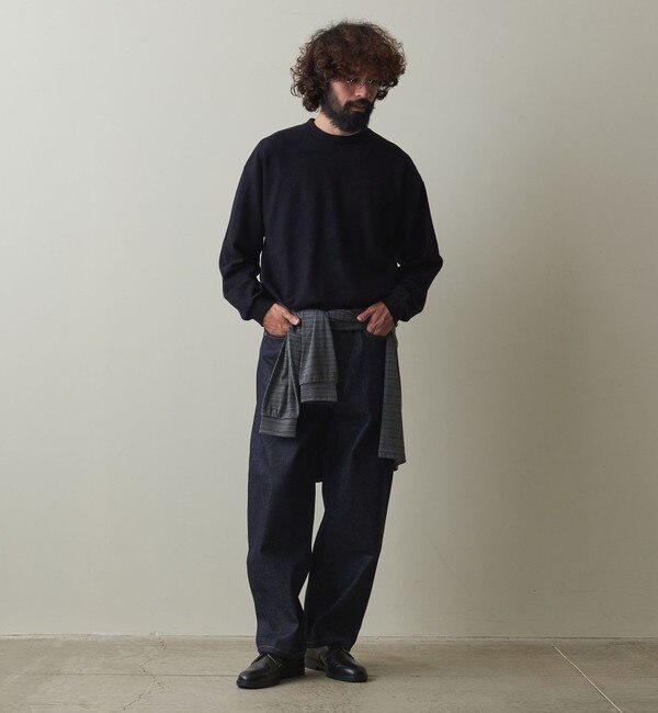 Steven Alan＞ MILLED MERINO WOOL LONG SLEEVE CUT SEW/カットソー