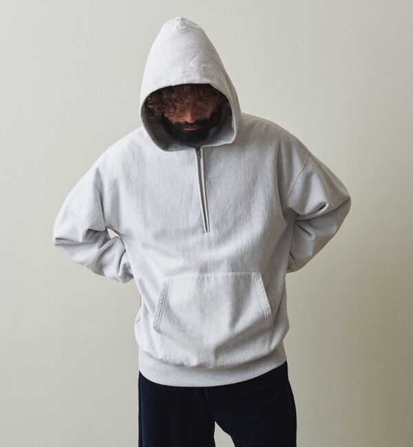 Steven Alan＞ URAKIMO HALF/ZIP HOODY/パーカー|BEAUTY&YOUTH UNITED