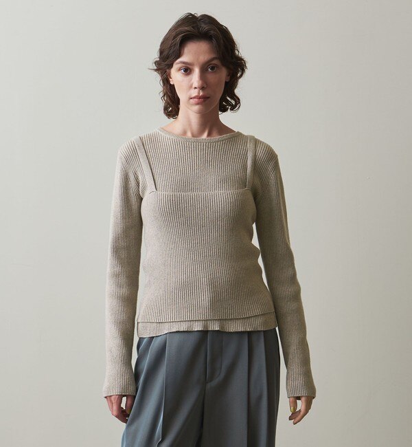 Steven Alan＞RINGER HALF SLEEVE PULLOVER/ニット|BEAUTY&YOUTH