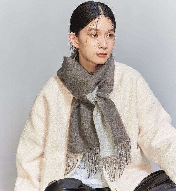 【別注】＜Eds Cashmere＞カシミヤ リバーシブル マフラー