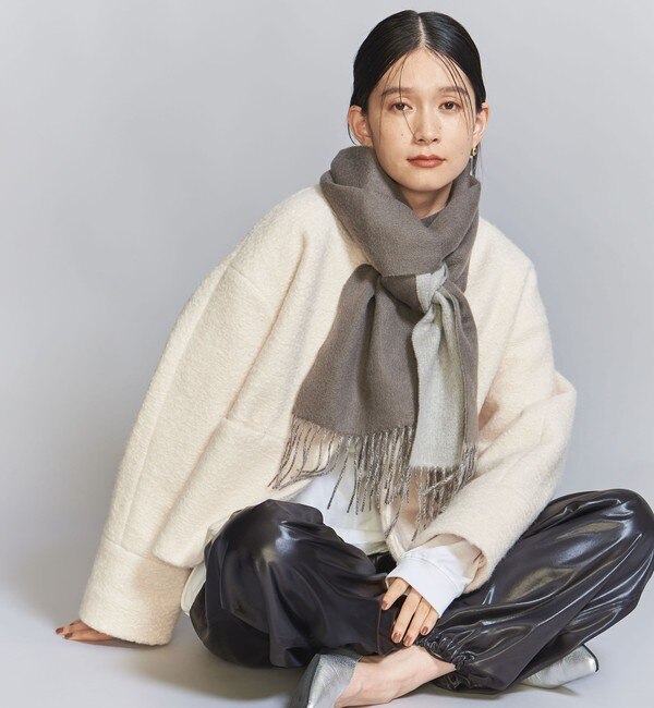 【別注】＜Eds Cashmere＞カシミヤ リバーシブル マフラー