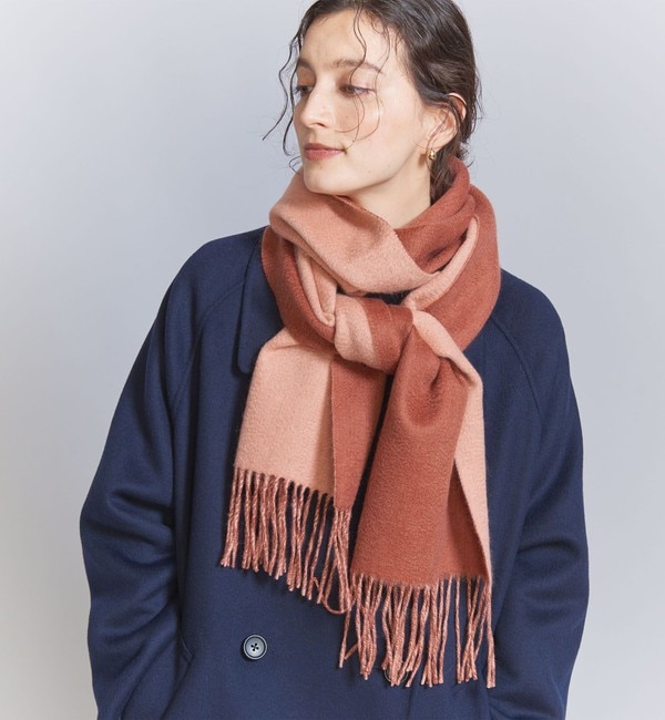 【別注】＜Eds Cashmere＞カシミヤ リバーシブル マフラー