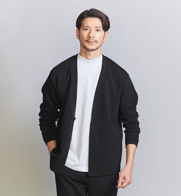 【WEB限定 WARDROBE SMART】ダブルニット カーディガン/セットアップ対応