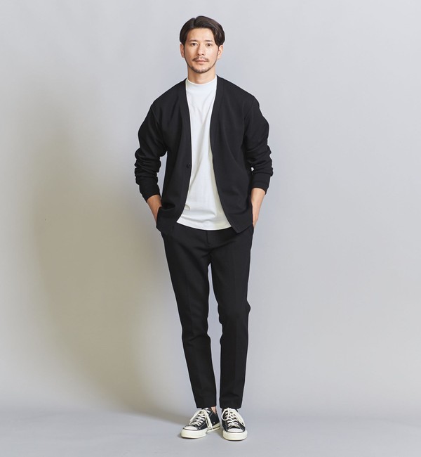 【WEB限定 WARDROBE SMART】ダブルニット カーディガン/セットアップ対応