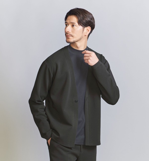 【WEB限定 WARDROBE SMART】ダブルニット カーディガン/セットアップ対応