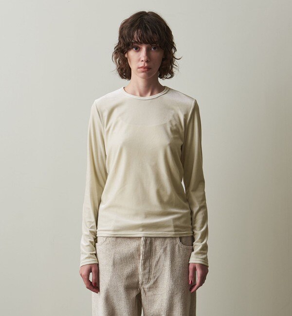 Steven Alan＞VELOUR LONG SLEEVE PULLOVER/カットソー|BEAUTY&YOUTH