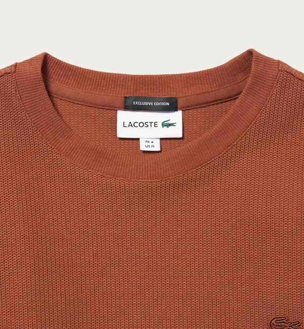 LACOSTE for BEAUTY&YOUTH＞ 1トーン ロングスリーブ Tシャツ