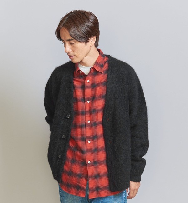 シャギー モヘヤ Vネック カーディガン|BEAUTY&YOUTH UNITED ARROWS