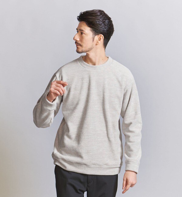 【WEB限定 WARDROBE SMART】メランジ フリース スウェット