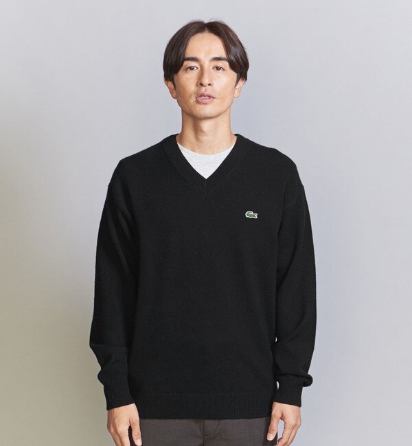 ＜LACOSTE for BEAUTY&YOUTH＞ Vネック ニット