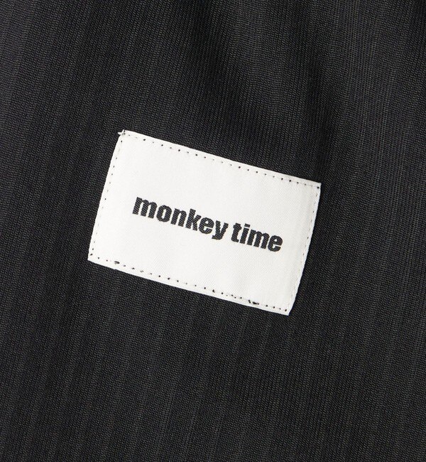 monkey time＞ ベロア サイド レース フレア トラック パンツ