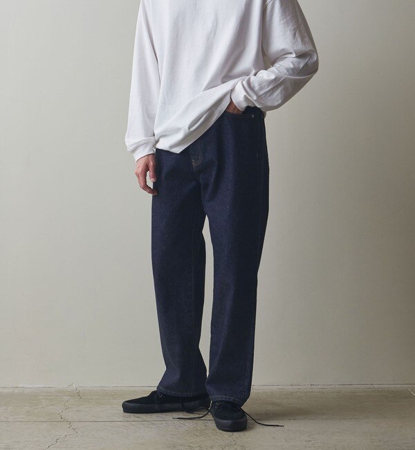 ＜Steven Alan＞ 13.5oz デニム リベット 5ポケット バギー テーパード パンツ