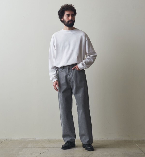 Steven Alan＞ 13.5oz デニム 5ポケット バギー テーパード パンツ 