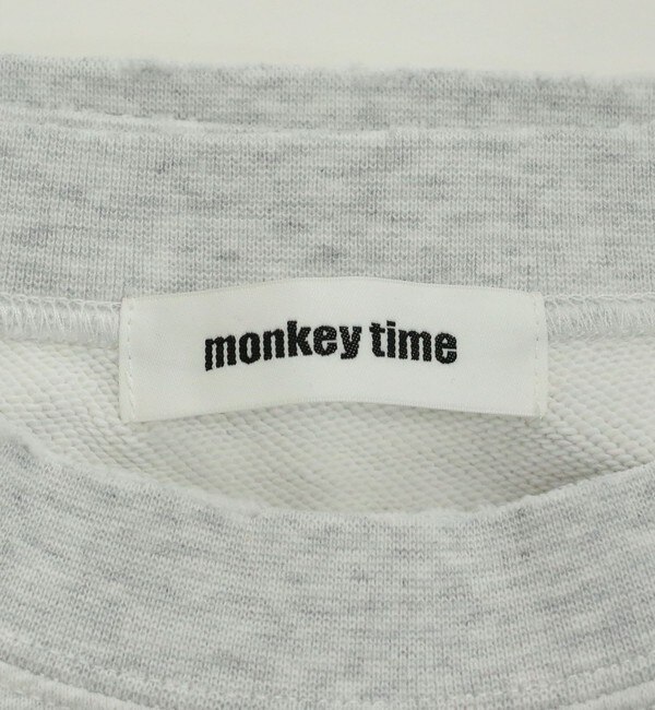 monkey time＞ フレンチテリー ディストレスド クルーネック