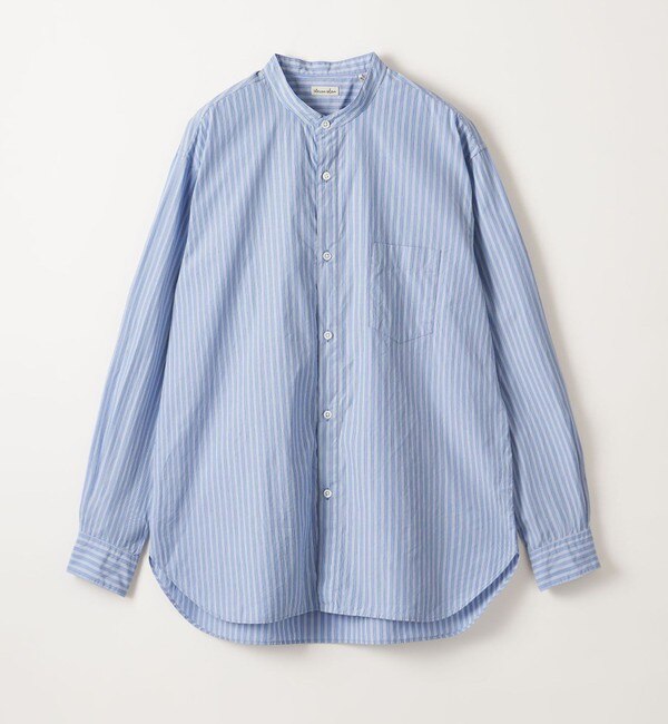 Steven Alan＞ 100/2 コットン ストライプ バンドカラー シャツ -ALINE|BEAUTY&YOUTH UNITED ARROWS(ビューティーアンドユース  ユナイテッドアローズ)の通販｜アイルミネ