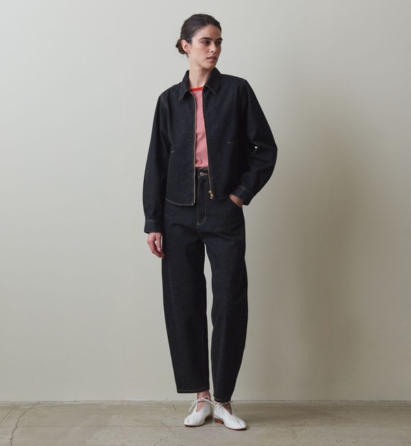 Steven Alan＞12oz デニム ワイド テーパードパンツ|BEAUTY&YOUTH ...