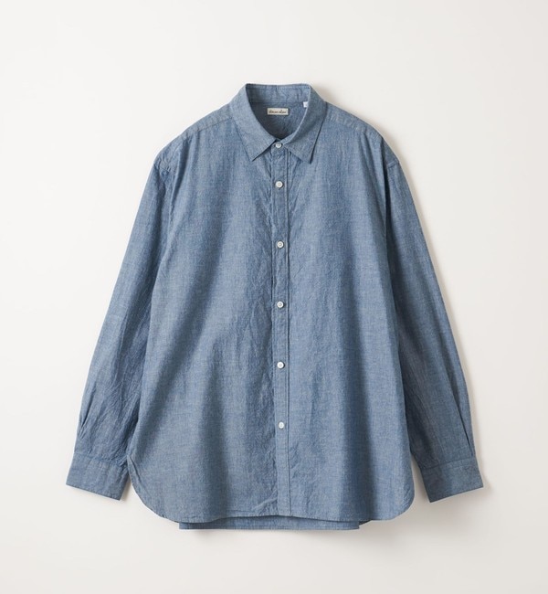 Steven Alan＞ CORD BIO REGULAR COLLAR SHIRT BOX-LOOSE/シャツ