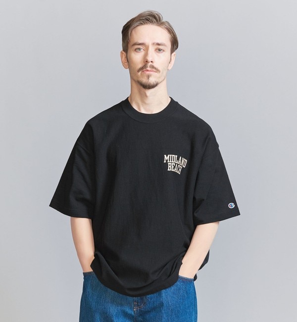 【別注】 ＜Champion＞ リバースウィーブ プリント Tシャツ