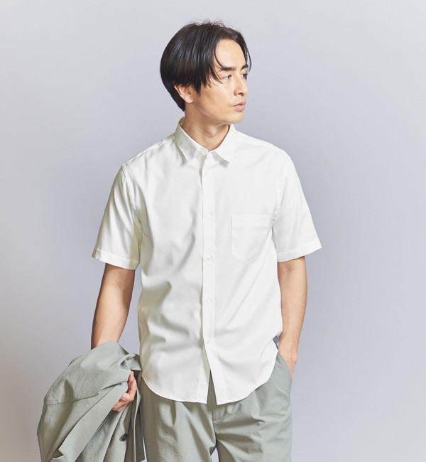 Steven Alan＞ LEGGIUNO/CHECK REGULAR COLLAR BOX SHIRT-LOOSE/シャツ