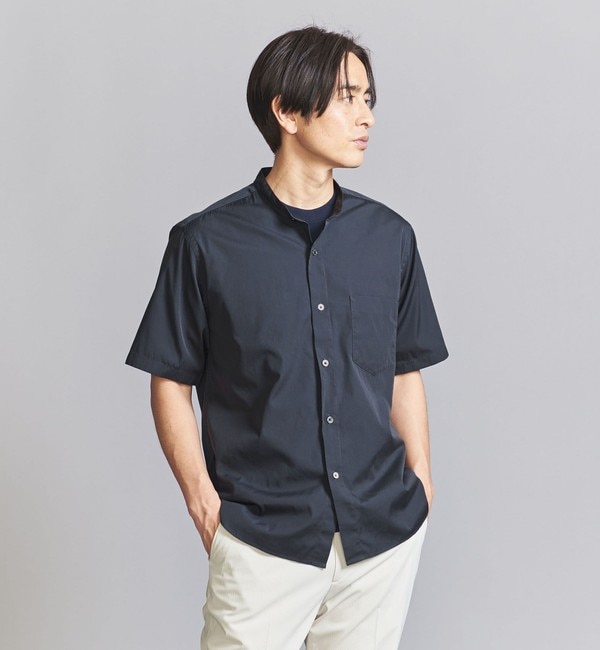 70/2 ブロード バンドカラー リラックスレギュラー シャツ|BEAUTY&YOUTH UNITED ARROWS(ビューティーアンドユース  ユナイテッドアローズ)の通販｜アイルミネ