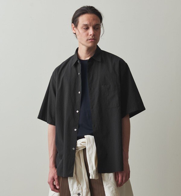 Steven Alan＞ コードレーン レギュラーカラー ショート スリーブ シャツ -A-LINE LOOSE  CASUAL|BEAUTY&YOUTH UNITED ARROWS(ビューティーアンドユース ユナイテッドアローズ)の通販｜アイルミネ