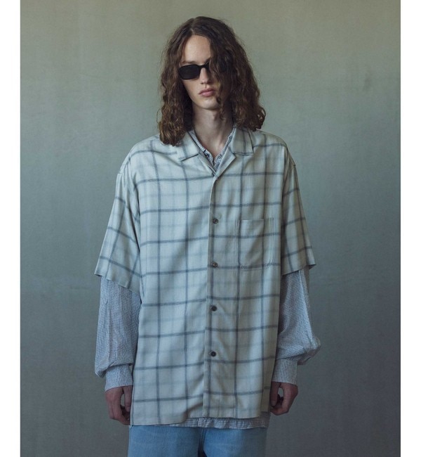 Steven Alan＞ BTR NEL REGULAR COLLAR SHIRT-LOOSE/シャツ|BEAUTY&YOUTH UNITED  ARROWS(ビューティーアンドユース ユナイテッドアローズ)の通販｜アイルミネ