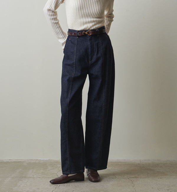 Steven Alan＞12OZ デニムワイド テーパードパンツ|BEAUTY&YOUTH UNITED ARROWS(ビューティーアンドユース  ユナイテッドアローズ)の通販｜アイルミネ