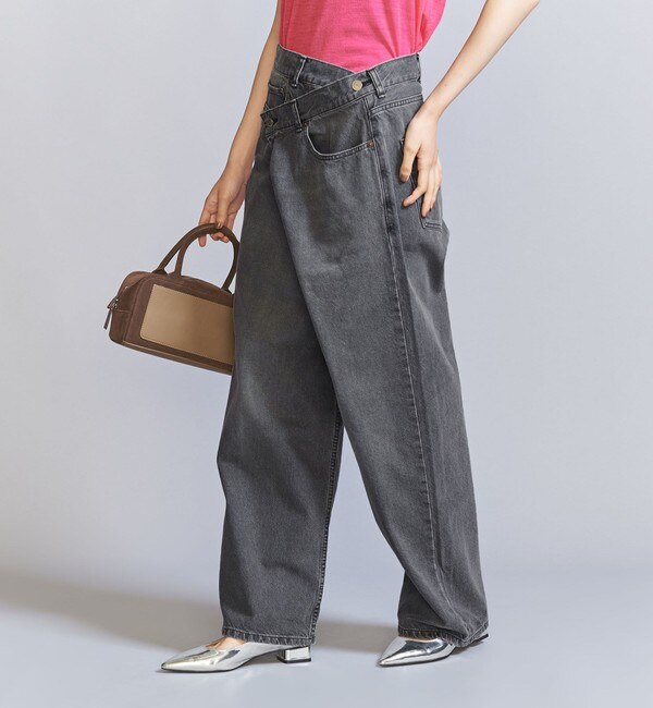 BEAUTY&YOUTH UNITED ARROWS ダメージ ラップワイド デニム