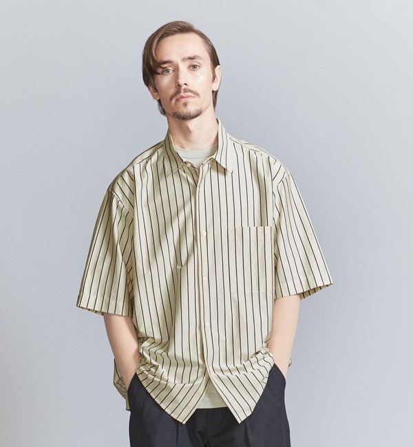 Steven Alan＞MONTI BOX CAMP COLLAR SHIRT-BOLD/シャツ|BEAUTY&YOUTH UNITED  ARROWS(ビューティーアンドユース ユナイテッドアローズ)の通販｜アイルミネ