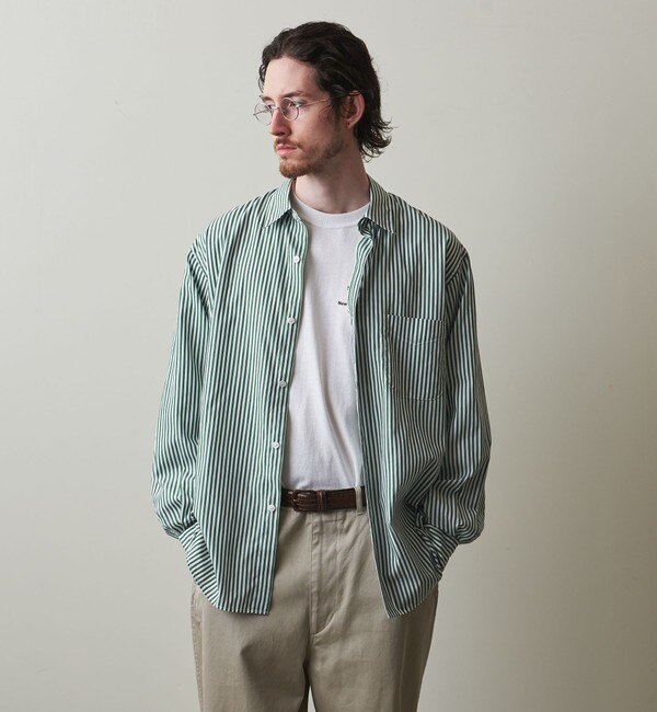 Steven Alan＞ BTR NEL REGULAR COLLAR SHIRT-LOOSE/シャツ|BEAUTY&YOUTH UNITED  ARROWS(ビューティーアンドユース ユナイテッドアローズ)の通販｜アイルミネ