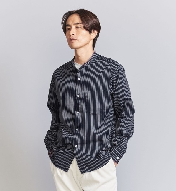 Steven Alan＞ C/W VOIL STRIPE CAMP COLLAR SHIRT -WIDE/シャツ|BEAUTY&YOUTH  UNITED ARROWS(ビューティーアンドユース ユナイテッドアローズ)の通販｜アイルミネ