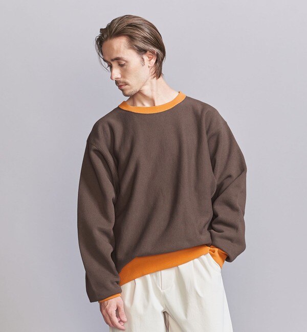 別注】 ＜CHAMPION＞ ツートーン クルーネック スウェット