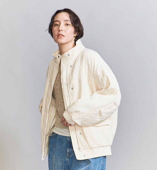 数量は多 ジャカード ARROWS UNITED ブルゾン|BEAUTY&YOUTH スタンド ジャケット・アウター