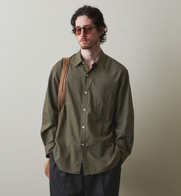 Steven Alan＞ BIO/MOLESKIN TRIPLE-STICH CAMP COLLAR SHIRT/シャツ|BEAUTY&YOUTH  UNITED ARROWS(ビューティーアンドユース ユナイテッドアローズ)の通販｜アイルミネ