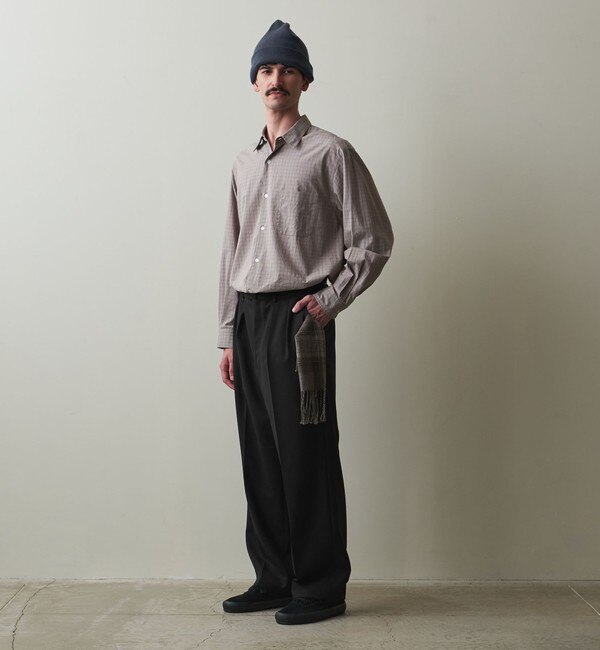 2024 お歳暮【公式】 - 人気ブランド Steven Alan＞ ドレス インツープリーツ ヴィンテージツイル パンツ