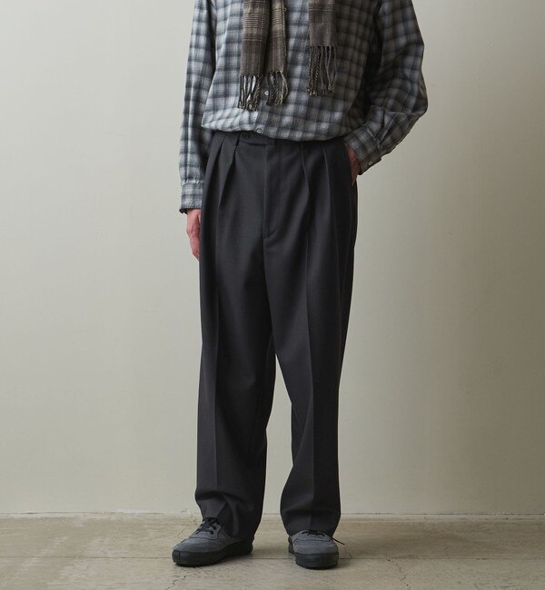 Steven Alan＞ ヴィンテージツイル インツープリーツ ドレス トラウザーズ|BEAUTY&YOUTH UNITED  ARROWS(ビューティーアンドユース ユナイテッドアローズ)の通販｜アイルミネ