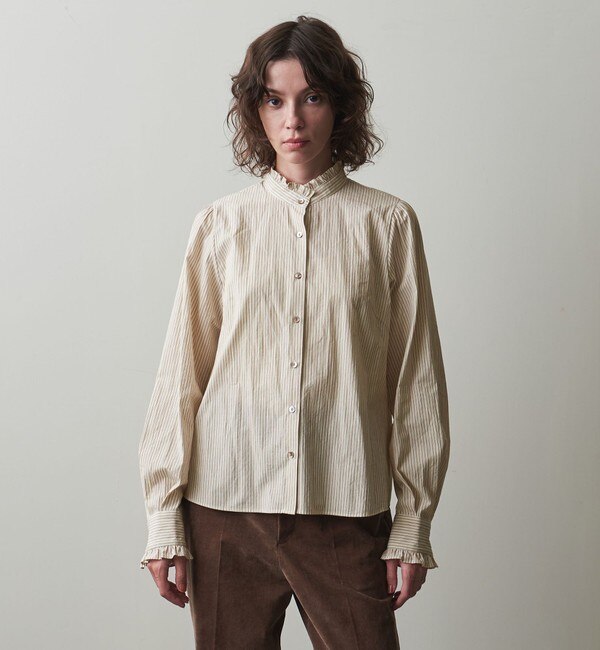＜Steven Alan＞コットン フリル シャツ