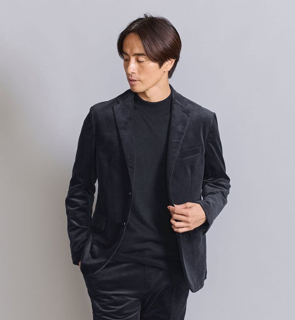 有名な高級ブランド BEAUTY&YOUTH Lサイズ スーツ セットアップ ブラック スーツ