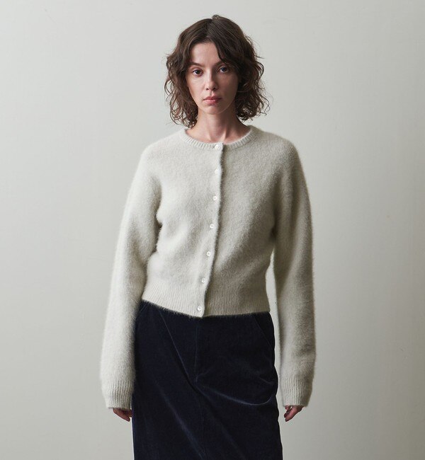 ＜Steven Alan＞ウール フォックス ミックス ショート カーディガン