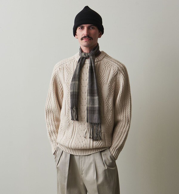 Steven Alan＞ ARGYLE CREW NECK KNIT -LOOSE/ニット|BEAUTY&YOUTH UNITED  ARROWS(ビューティーアンドユース ユナイテッドアローズ)の通販｜アイルミネ